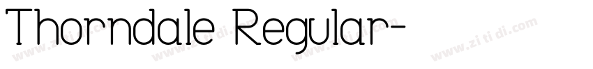 Thorndale Regular字体转换
